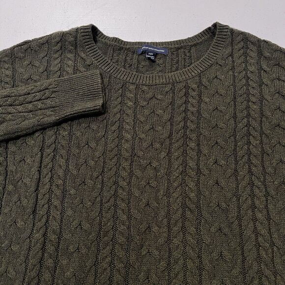 American Eagle Outfitter Womens Dark Green Sweater Knitted Size Medium - Picture 3 of 11